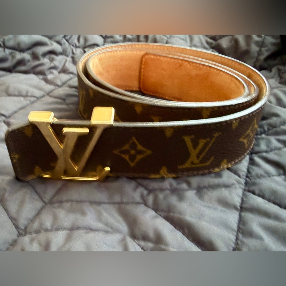 Luxury Brown Authentic Louis Vuitton Belt